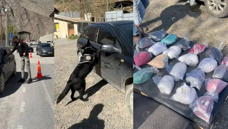 Uyuşturucu Şüphesiyle Durdurulan Otomobilde Şok Edici Materya Ele Geçirildi