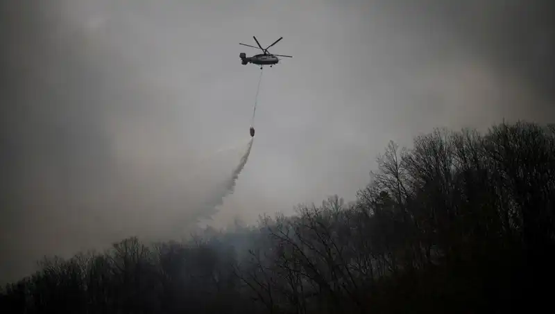 Güney Kore'deki Helikopter Kazasında Yangın Söndürme Ekibi Zarar Gördü