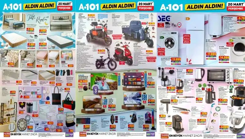 A101 Aktüel Kataloğu ile Mart Ayına Damga Vuran Ürünler
