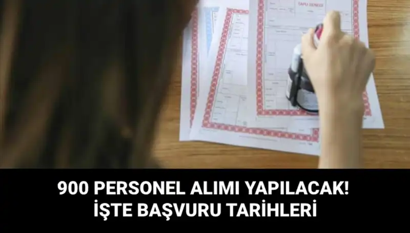 Tapu ve Kadastro Genel Müdürlüğü 900 Sözleşmeli Personel Alacak! İşte Detaylar!